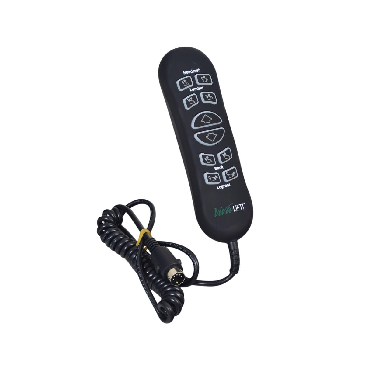 AlveyTech 10Button 5Pin Remote Hand Control for Pride VivaLift Lift Chair (Standard Model & Early Version 2 Viva Lift)  Repla