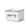 Ontube Farmhouse Paper Clip Holders Dispenser Organizer For Desk 3 Inch White