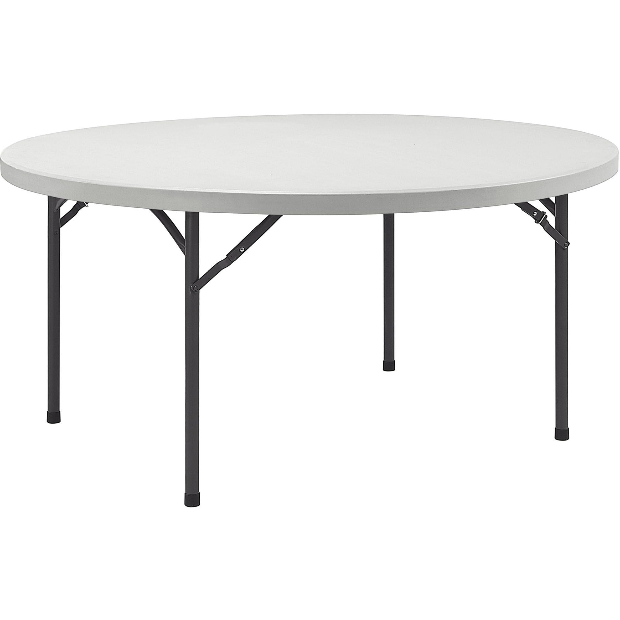 Lorell Banquet Table, 60 by 60 by 29-1/2-Inch, Platinum