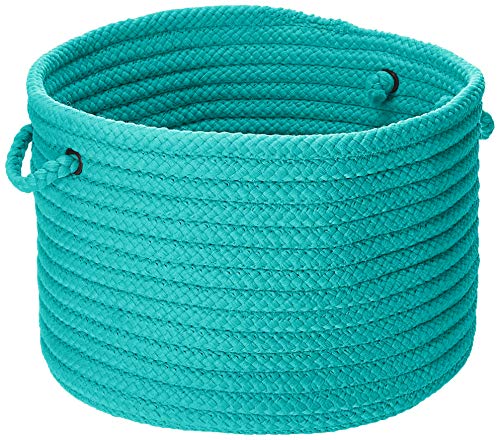 Colonial Mills Simply Home Solid Utility Basket, 24 By 14-Inch, Turquoise