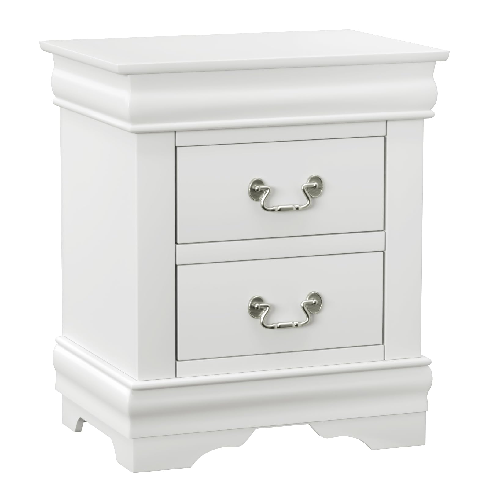 Acme Louis Philippe Nightstand in White