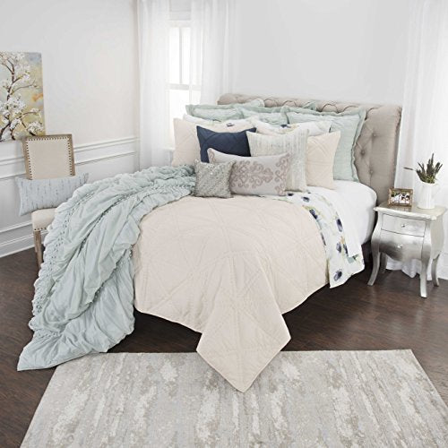 Rizzy Home | Bq4835 | 106"X92" Brown/Neutral/Solid Quilt