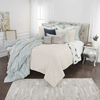 Rizzy Home Polyester Quilt 90"x92" Brown/Neutral Solid QLTBQ4835NT009092