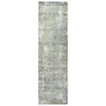 Rizzy Home Alora Decor Essential 2'6" X 8' Scroll Gray/Ivory Hybrid Area Rug