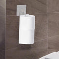 Zeadesign Toilet Paper Holder Wall Mount, Storage Extra 2 Roll Tissue, Over The Tank Toilet Paper Holder, Brushed Nickel and Chr