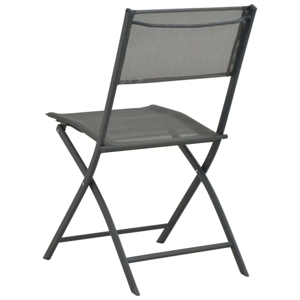 vidaXL Patio Dining Set 5 Piece Garden Outdoor Lawn Yard Terrace Balcony Seat Seating Sitting Dinner Chair and Table Furniture Steel