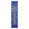 Ribbonsnow Perfect Attendance Ribbons - 100 Blue Bookmark Style Ribbons