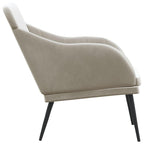 vidaXL Modern Velvet Bench - Light Gray - Perfect for Lounging, Watching TV, Relaxing - Spacious and Comfortable - Made of Resistant Velvet (100% Polyester), Metal, and Plywood