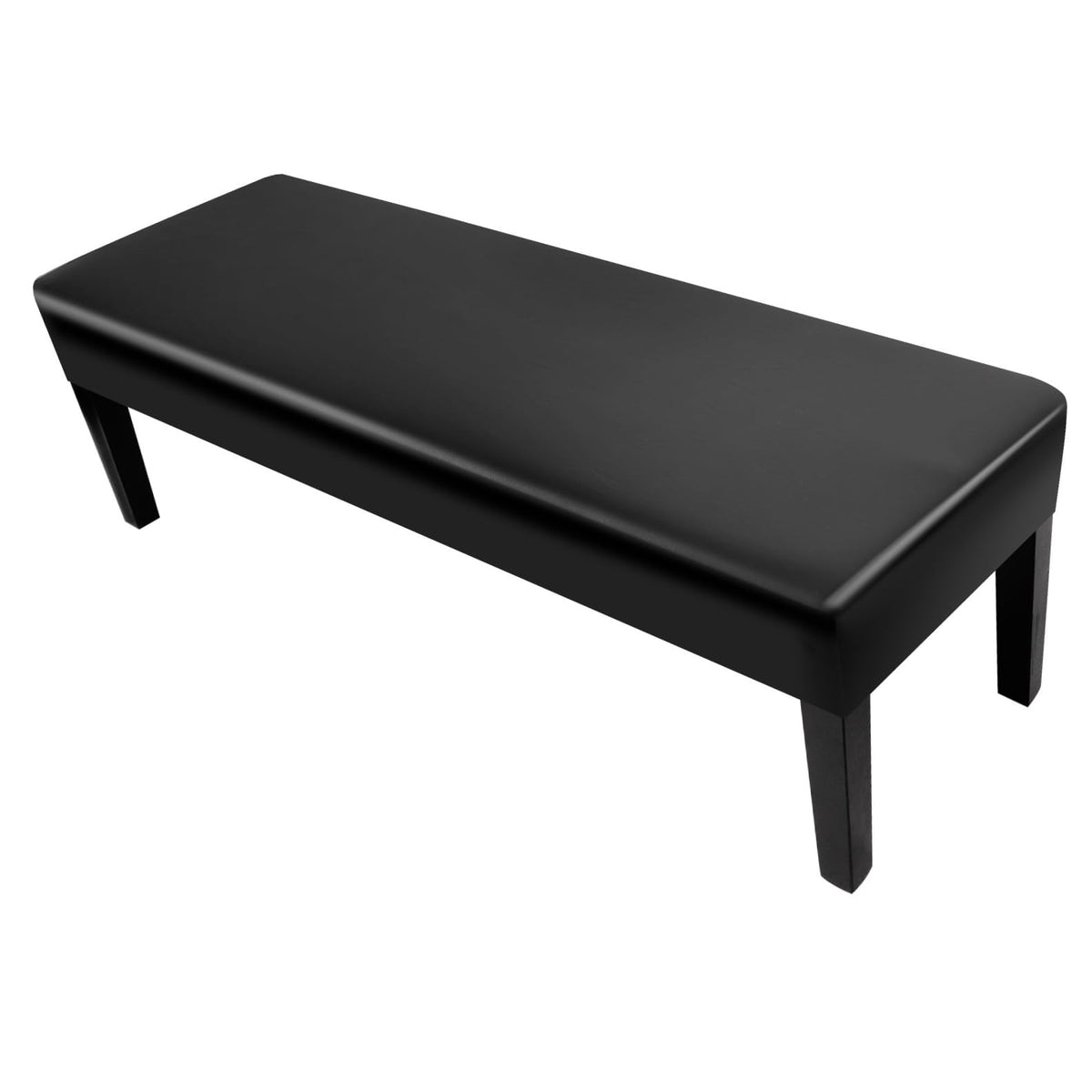Searchi Pu Waterproof Dining Bench Cover, Stretch Washable Upholstered Bench Slipcover, Bench Seat Protector, Rectangle Bench Co