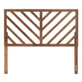 Baxton Studio Belisma Modern and Contemporary Ash Walnut Finished Wood King Size Headboard