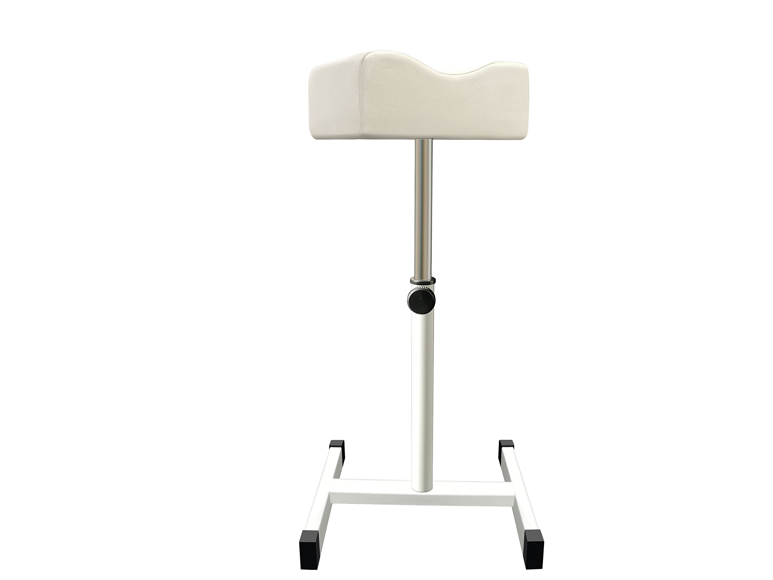 CHAOEEMY Pedicure Foot Rest Adjustable Manicure Height Technician Stand Stool with Non-Slip Legs Nail Equipment Salon Spa,White