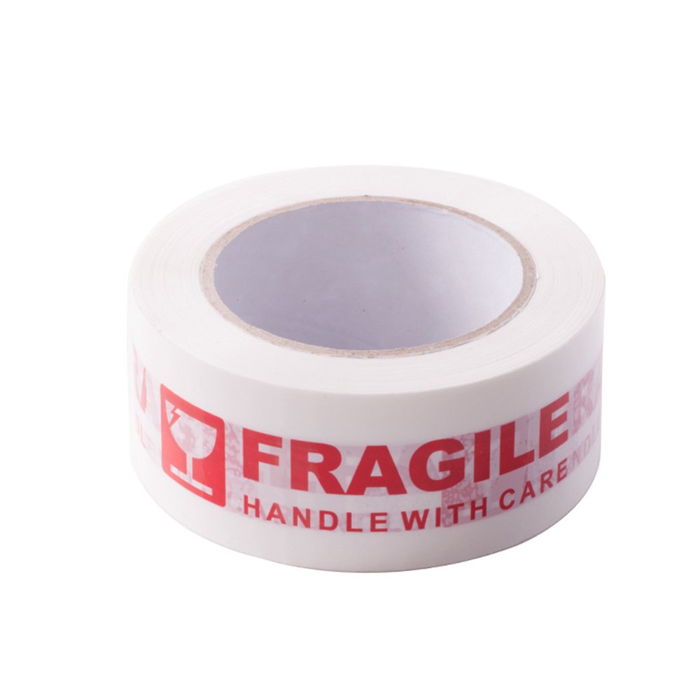 Agutape Agu Warning Fragile Tape-Handle With Care Packing Printing Tape-2 Inch X 330 Feet (110 Yards) -1 Roll