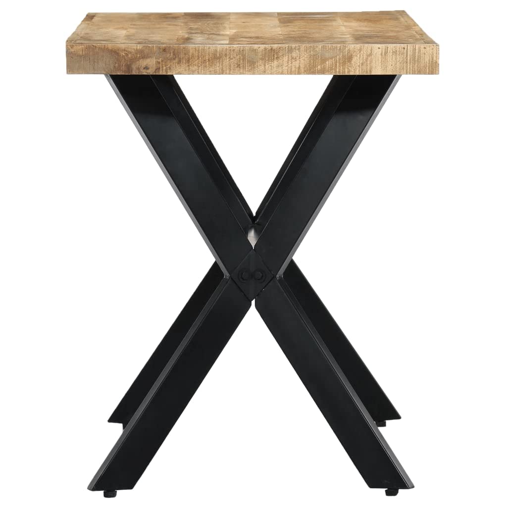 vidaXL Dining Table 47.2&quot;x23.6&quot;x29.5&quot; Solid Rough Mango Wood