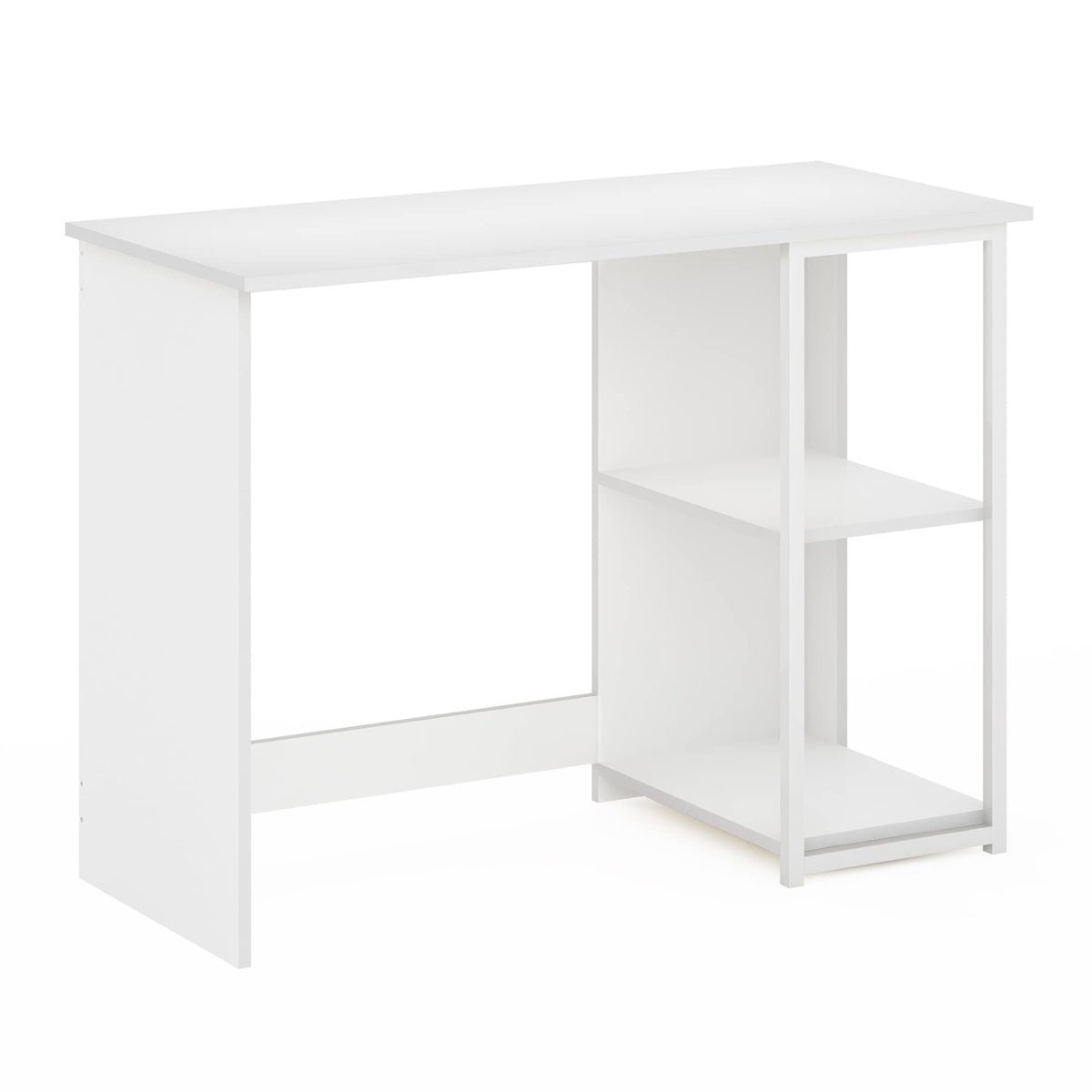 Furinno Camnus Modern Living Computer Desk 40 Inch, Solid White/White