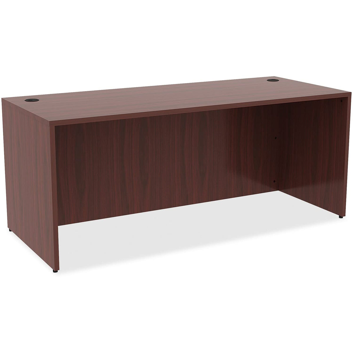 Lorell 69535 Essentials Desk, Mahogany Laminate