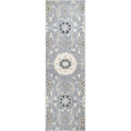 Rizzy Home Alora Decor Cascade 2'6" X 8' Floral Gray/Taupe/Tan Hand-Tufted Area Rug