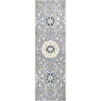Rizzy Home Alora Decor Cascade 2'6" X 8' Floral Gray/Taupe/Tan Hand-Tufted Area Rug