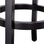 American Woodcrafters Belmont Black X-Back Swivel Solid Wood 30-Inch Seat Height Bar Stool