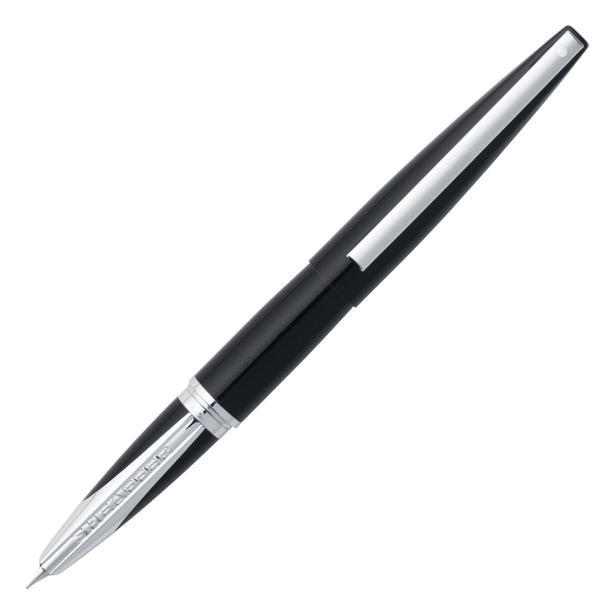 Sheaffer Taranis Medium Nib Fountain Pen, Stormy Night, Chrome Trim (E0944053-Pb2)