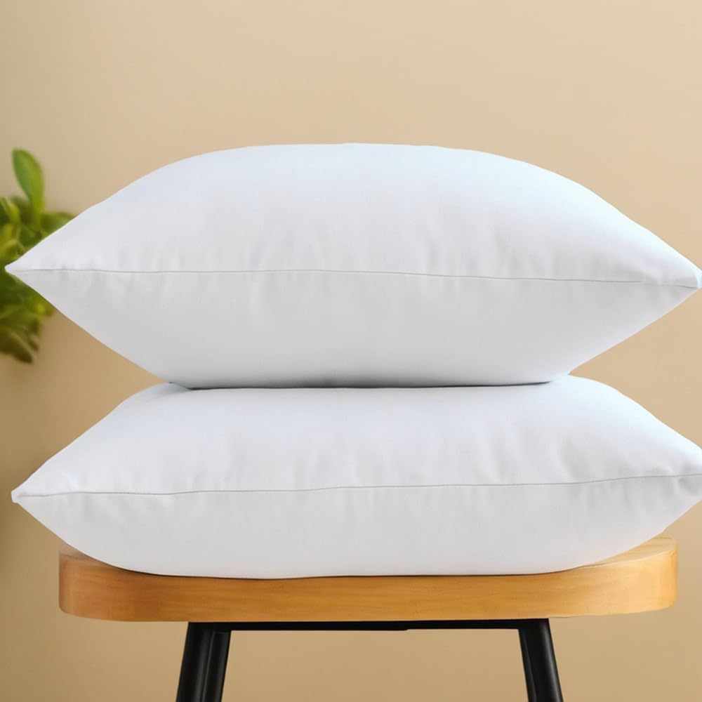 Lunartex 12 X 20 Inches Rectangle Throw Pillow Inserts Pack Of 2 Decorative Down Alternative Pillow Inserts For Bed Couch Sofa