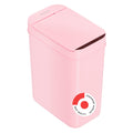 iTouchless 3 Gallon Pink Sensor Bathroom Trash Can, 10 Liter Slim Touchless Small Smart Bedroom Garbage Waste Basket Bin with Mo