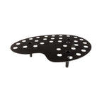 Restaurantware 16 X 13 X 3 Inch Ice Cream Cone Holders 4 Palette Design Popcorn Cone Holders - 35 Holes With Legs Black Plastic