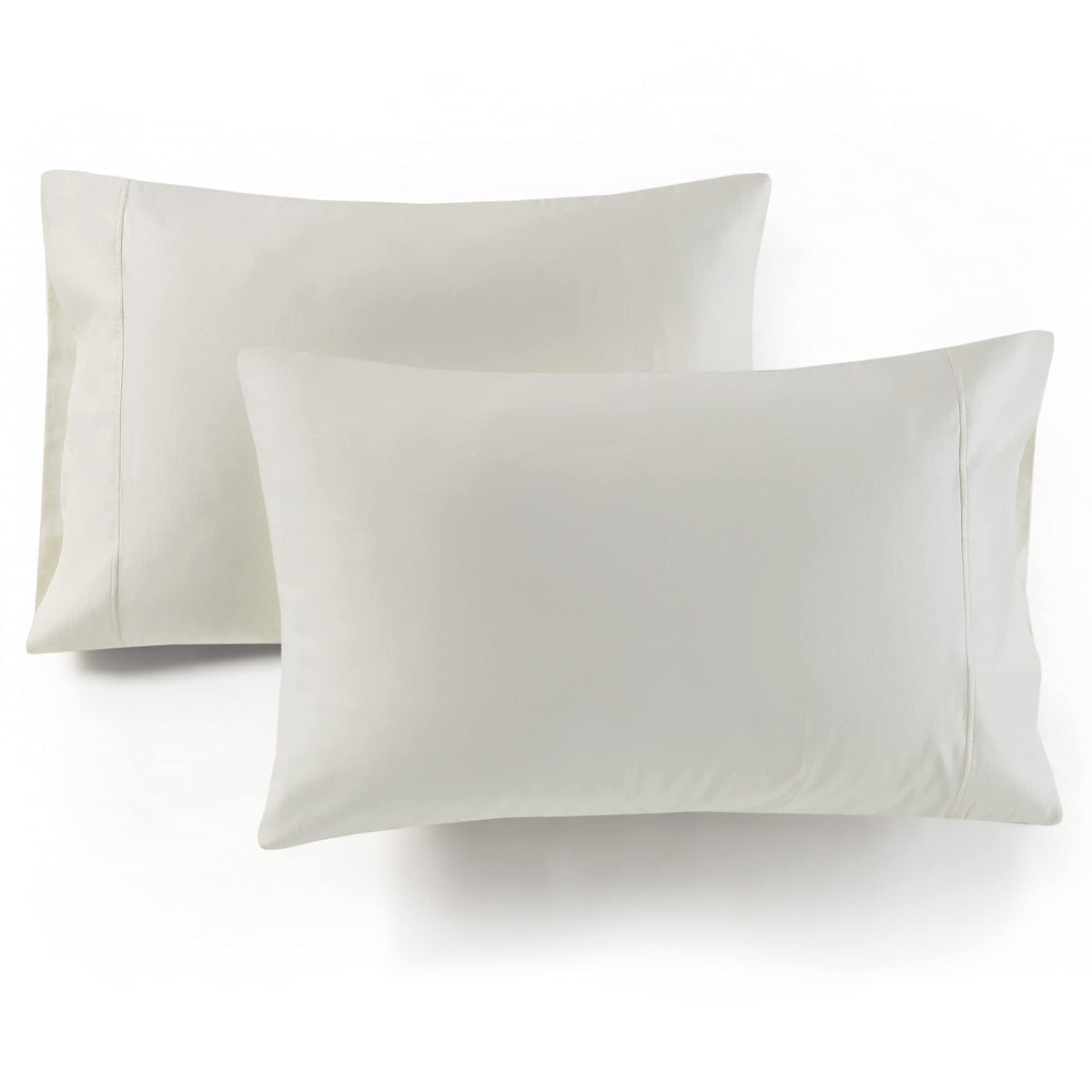 Hyde Lane 1000 Thread Count Cotton Pillowcases 2 Pack, Cream Pillow Cases Queen Size 20X30 Inches, Soft And Durable Luxury Pillo