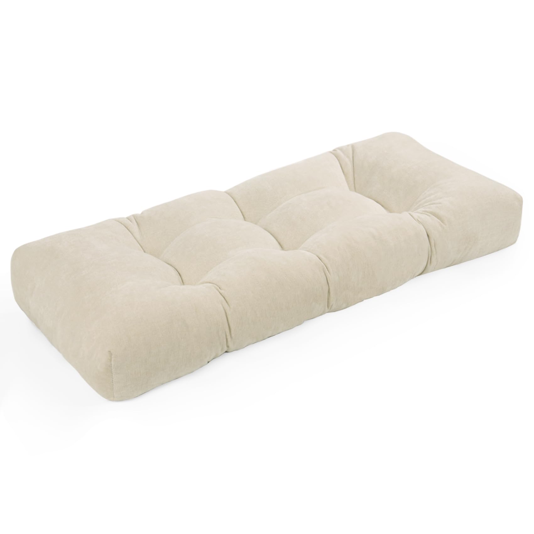 Rofielty Bench Cushion 36 X 14 Inch, Soft And Comfortable Tufted Bench Cushion, With Non-Slip Design Window Seat Cushions Indoor