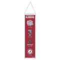 WinCraft Alabama Crimson Tide Banner Wool 8x32 Heritage Evolution Design, Red