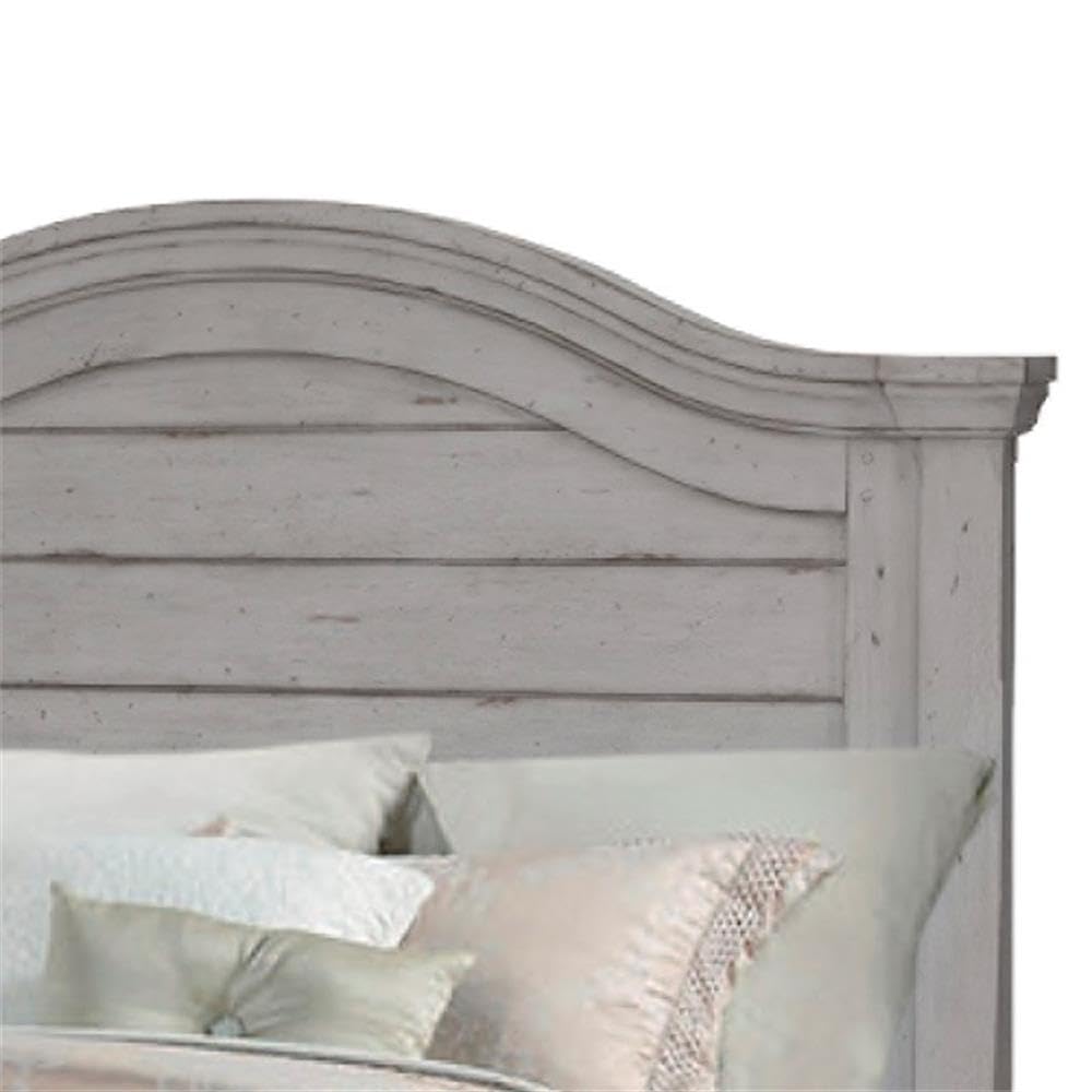 American Woodcrafters Stonebrook Antique Gray Wood Full Size Headboard