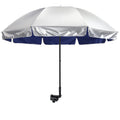 G4Free Upf 50+ Universal Clamp On Umbrella Adjustable Outdoor Uv Protection Beach Chair Umbrella For Strollers, Wheelchairs, Patio Chairs, Beach Chairs, And Golf Carts(Blue)