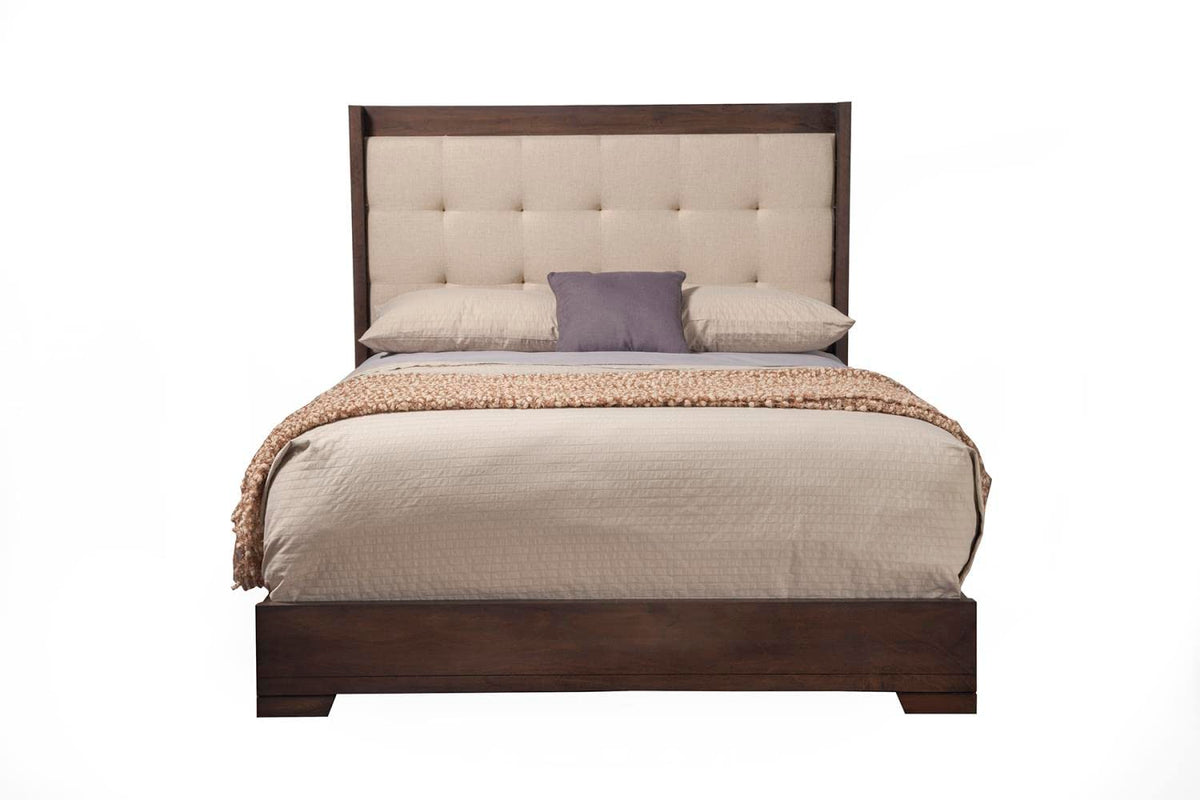 Alpine Furniture Savannah Tufted Upholstered Queen Bed