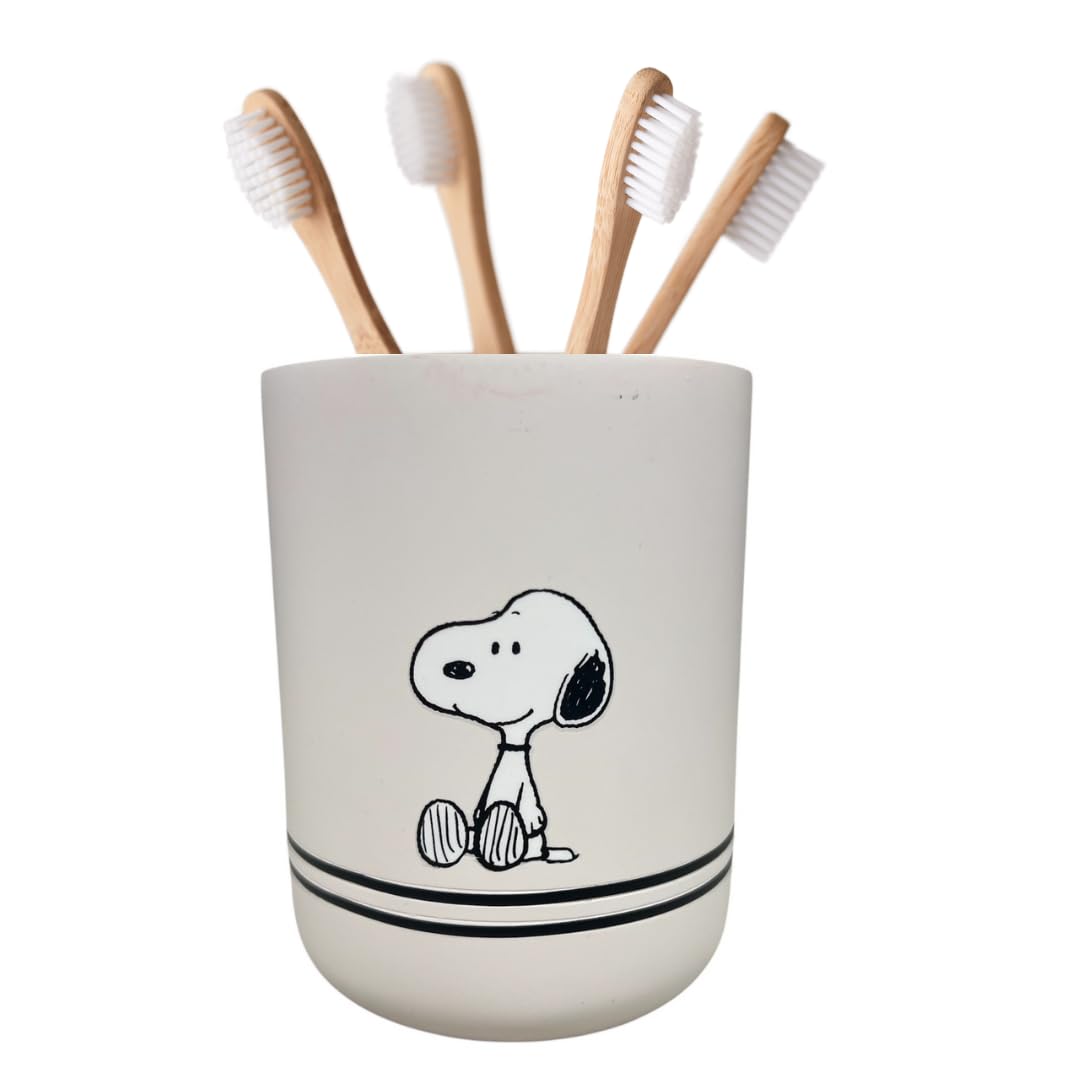 Peanuts Snoopy Kids Toothbrush Holder - Makeup Brushes/Pens Tumbler, (Official Peanuts Product) by Franco Collectibles