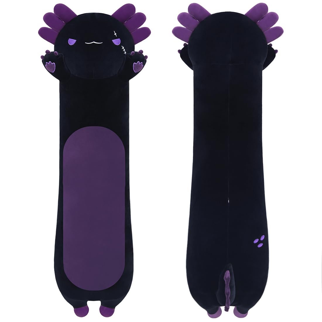 Miaohaha Long Plush Axolotl Toy Stuffed Animal Axolotl Plush Toy Pillow Hugging Pillow Gift For Kids And Girls(Purple,50Cm/19.6I