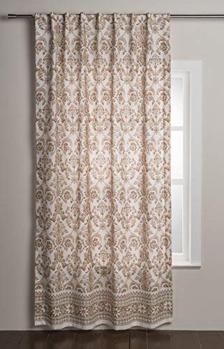 Maison D' Hermine Curtain 100% Cotton Curtains 50 Inch X 96 Inch 1 Panel Easy Hanging With A Rod Pocket & Loop For Kitchen, Offi