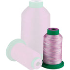 Isacord 40wt Polyester Variegated Thread Spool, Raspberries and Cream