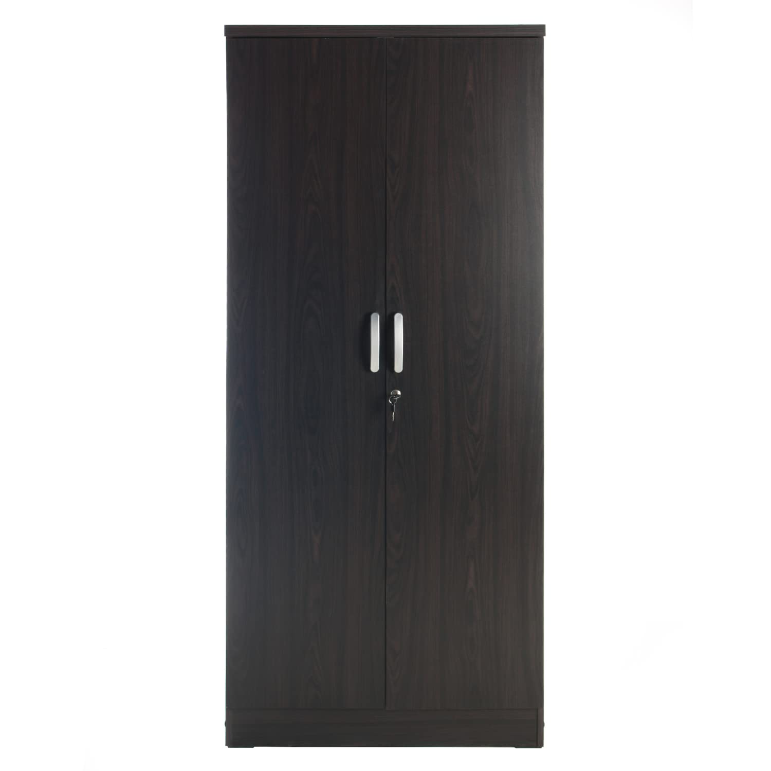 Better Home Products Harmony Wood Two Door Armoire Wardrobe Cabinet in Tobacco