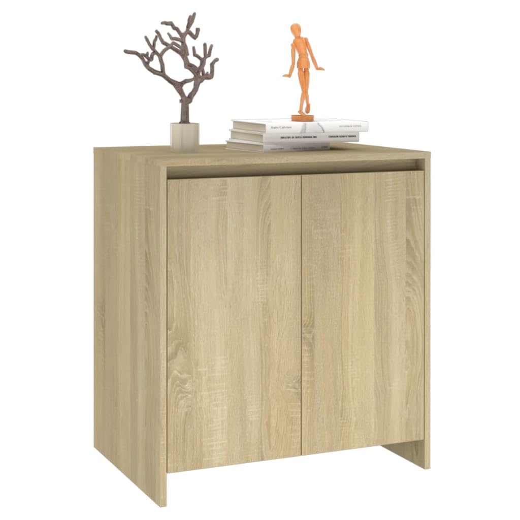 vidaXL Sideboard Sonoma Oak 27.6&quot;x15.7&quot;x28.9&quot; Engineered Wood