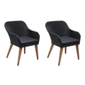 vidaXL Outdoor Patio Chairs Set with Cushions, Poly Rattan Furniture, Lightweight, Water-Resistant, 2 Pieces, Black