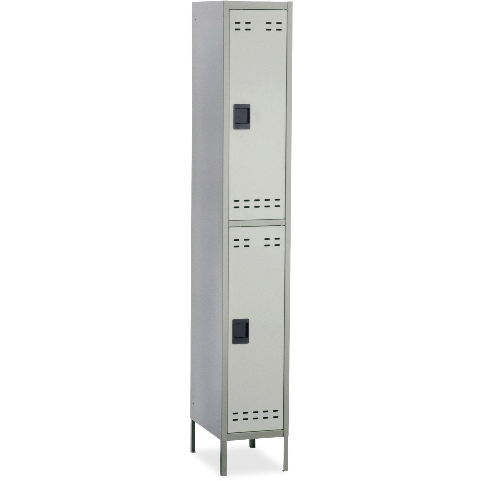 Safco Products 5523GR Double Tier Locker, Heavy Duty Powder Coat Finish, Lock Applicable Opening, Gray