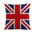 Elbme Car Bed Sofa British Flag Decorative Classic Pillow Case Cushion Cover Pillow Case Cotton Linen Sofa Car Throw Cushion Cov