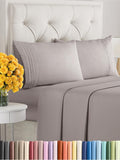 Full Size 4 Piece Sheet Set - Extra Soft, Breathable & Cooling Sheets - Hotel Luxury Durable Bed Sheets For Women & Men - Deep Pockets, Easy-Fit & Wrinkle-Free Sheets - Thistle Purple Oeko-Tex Sheets