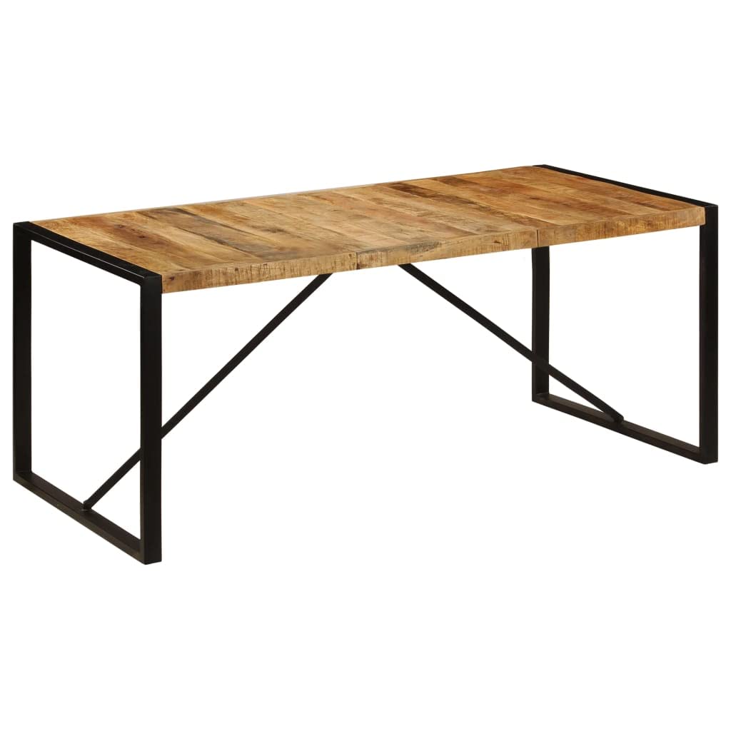 vidaXL Dining Table Solid Rough Mango Wood 70.9&quot;