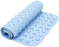 FICTIOUS AntiSkid PVC Silicone Bath Mat 7034cm  Drainage Holes & Strong Suction Cups  SlipResistant, QuickDry Mat for Bathroom