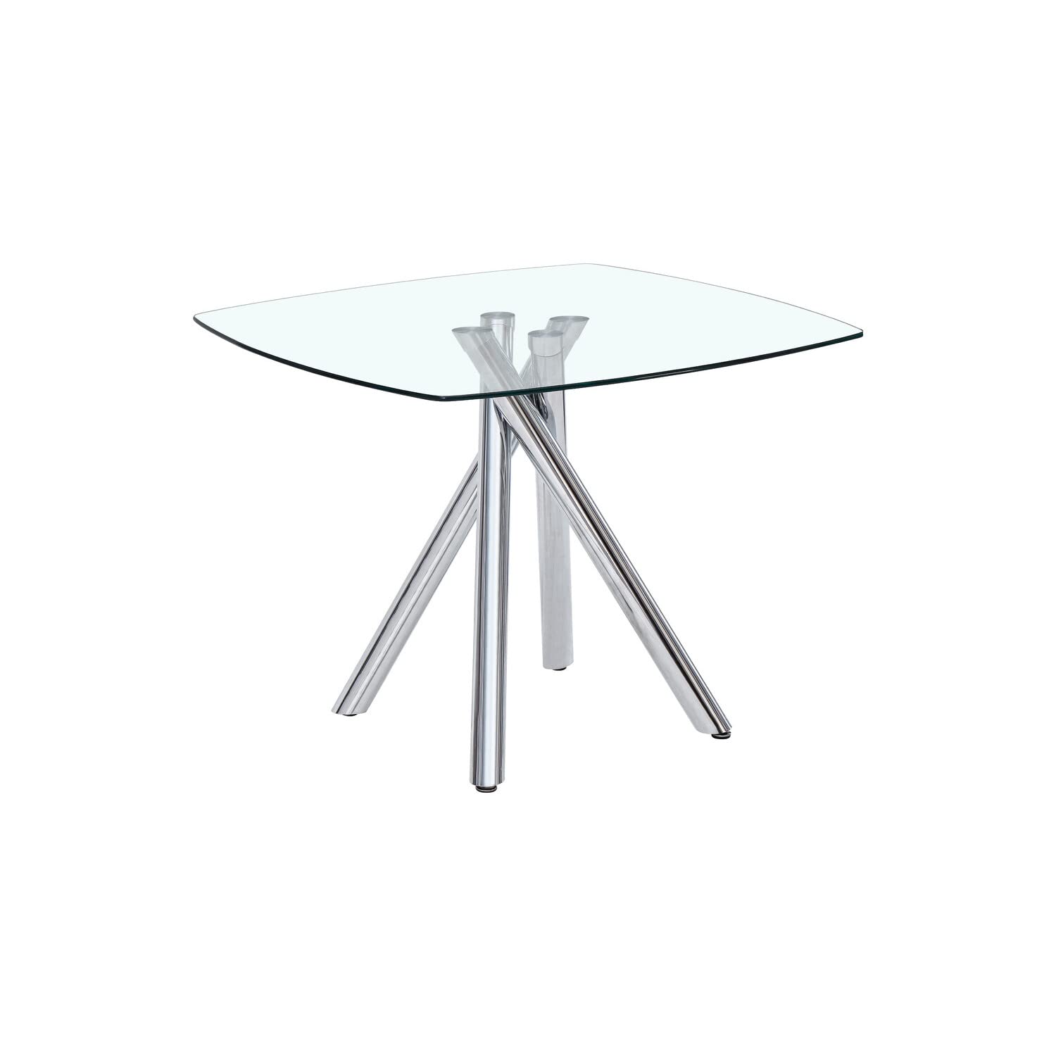 Best Master Furniture Contemporary 5-Piece Dinette Set With Faux Leather Chairs, Black