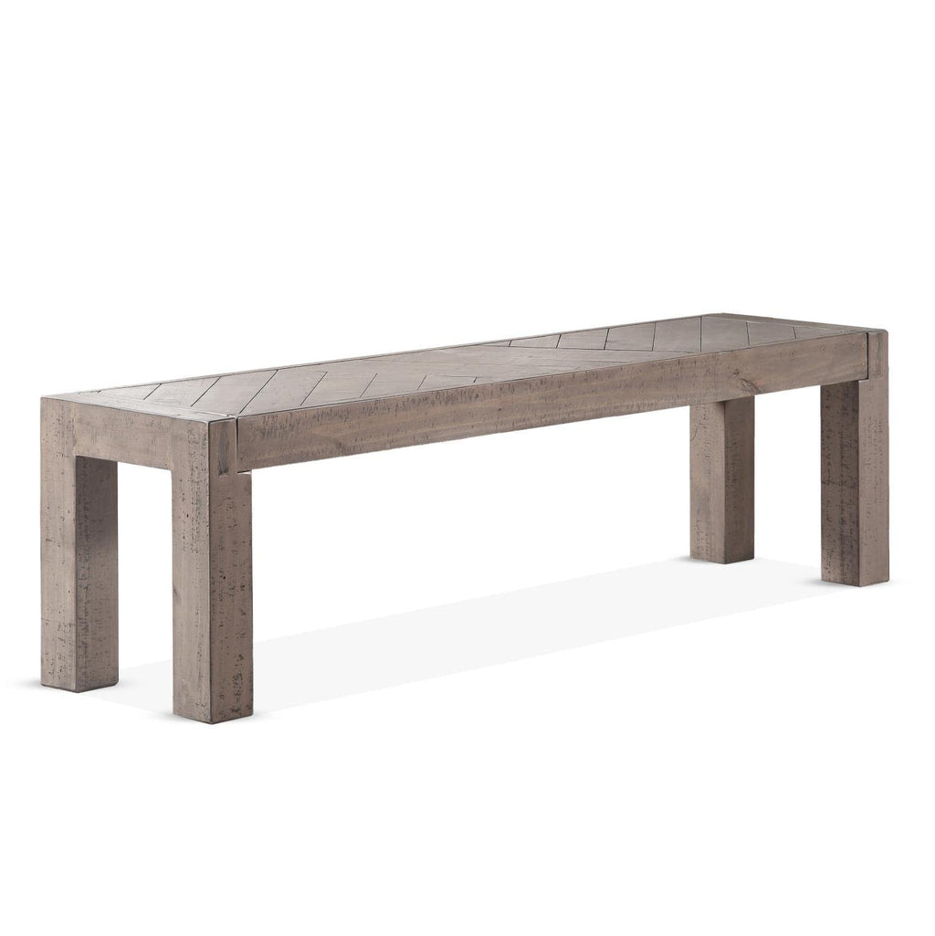 Steve Silver Auckland Bench with Weathered Grey Finish AK500BN