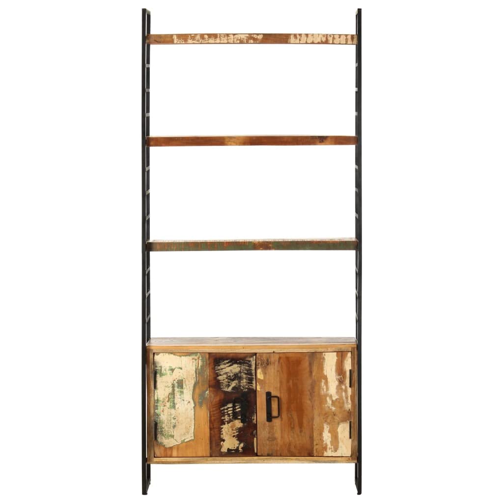 vidaXL 4-Tier Bookcase 31.5&quot;x11.8&quot;x70.9&quot; Solid Reclaimed Wood