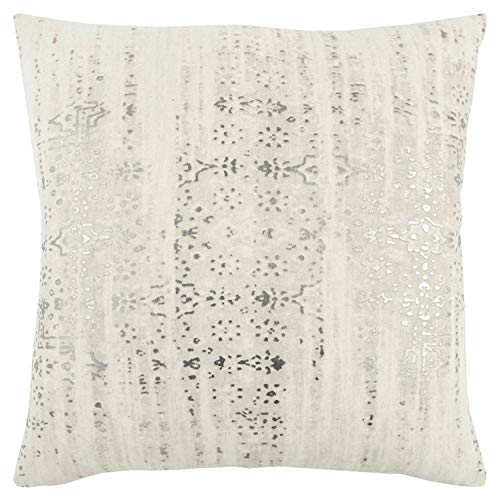 Rizzy Home | T13275 | Poly Fill Decorative Pillow | 20&quot;X20&quot; Light Blue Stripe