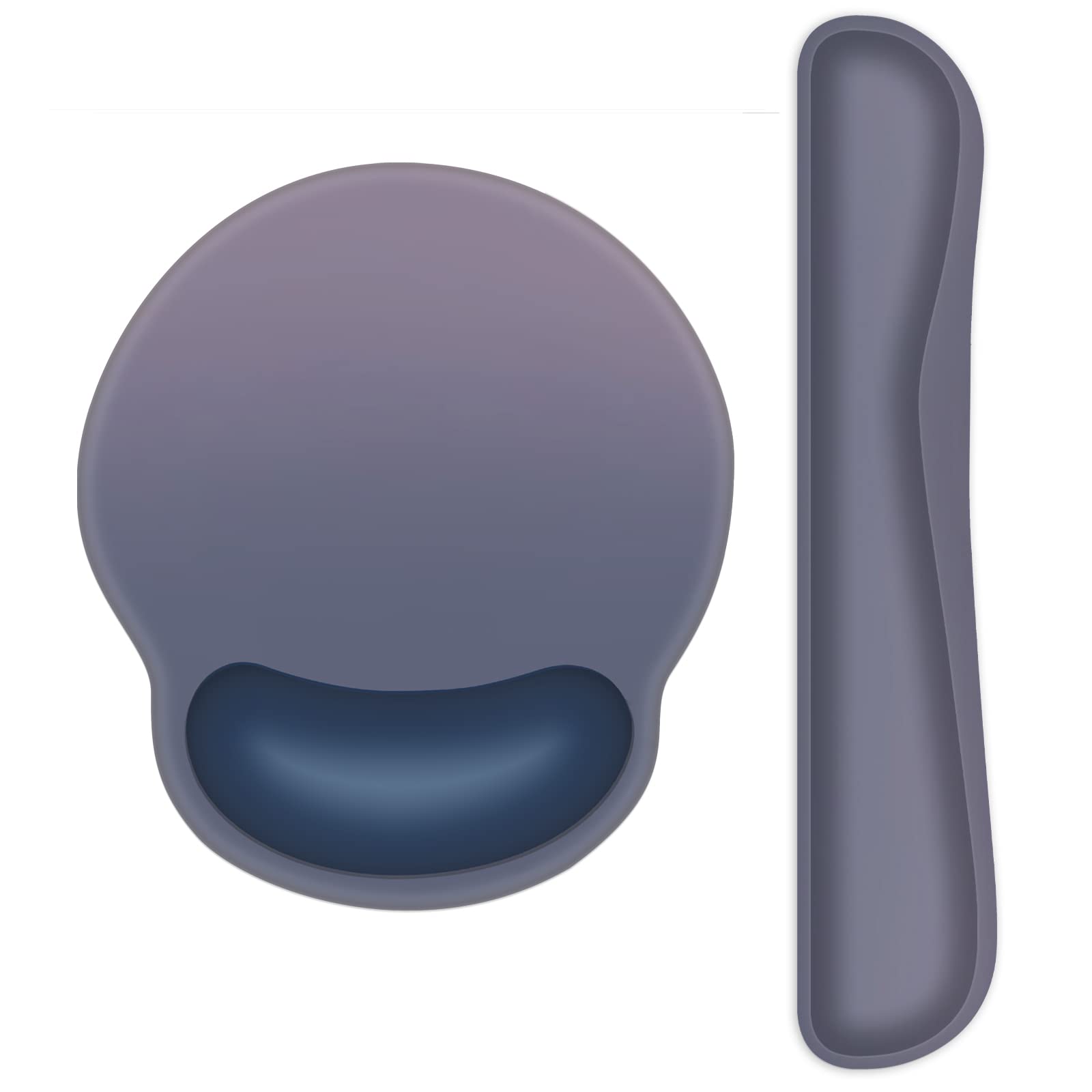 Ergonomic Keyboard And Mouse Pad Wrist Support Set- Non Slip Wrist Pad For Computer/Laptop/Office Work- Comfortable For Easy Typ