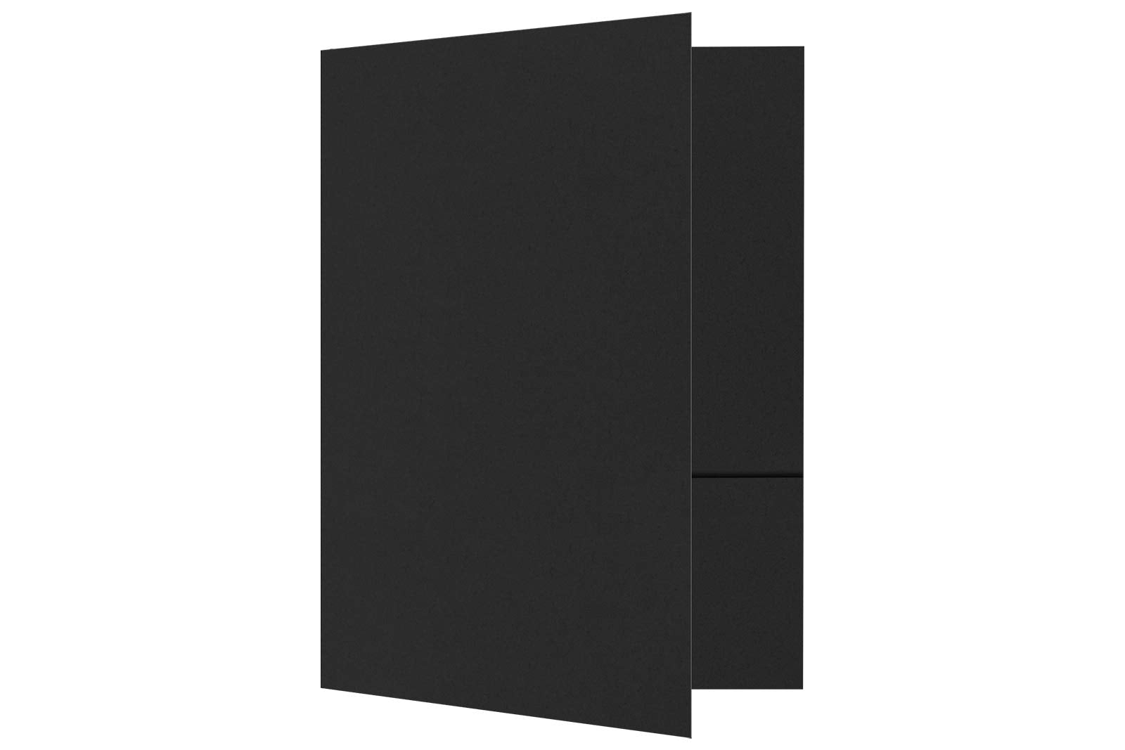 Luxpaper 9' X 12' Presentation Folders | Two Pocket | Midnight Black | 100Lb. Cover | 10 Qty